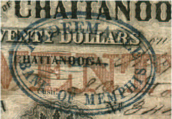 stamp REDEEMABLE AT BANK OF MEMPHIS